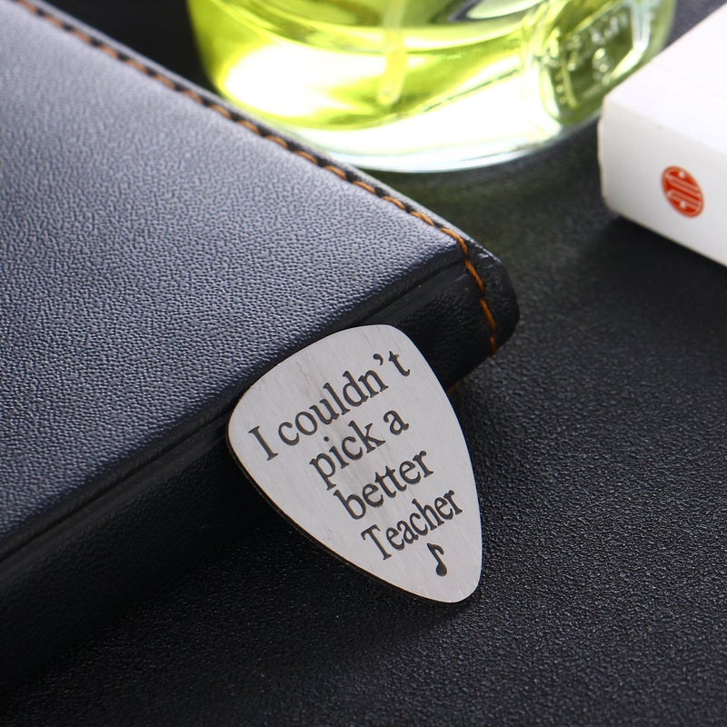 YeeQin I Couldnâ€™t Pick A Better Teacher Musical Guitar Pick Jewelry Gift for Teachers Blessings to the Teacher - Image 3